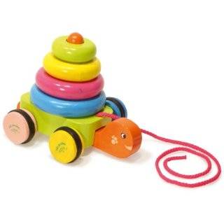 Vilac Pull Along Toy, Turtle Stacker