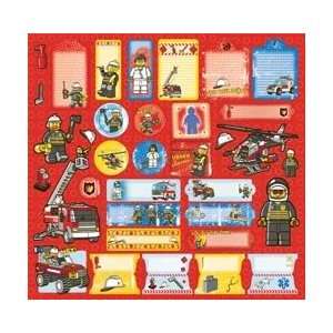  Cardstock Stickers   Lego   Emergency Arts, Crafts 