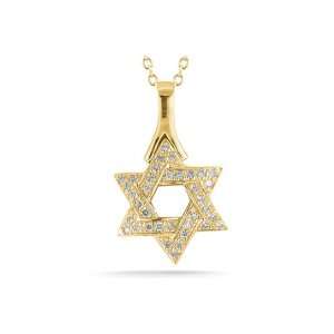   Star of David) Judaica Pendant Slide, Enhanced with Diamonds. MADE IN