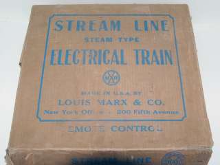 Marx Train Set 25000 1940s Tin Plate Lithograph  