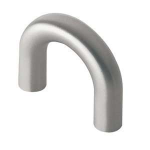   44 134 Stainless Steel 128MM Arch Pull   Fine Brushed Stainless Steel