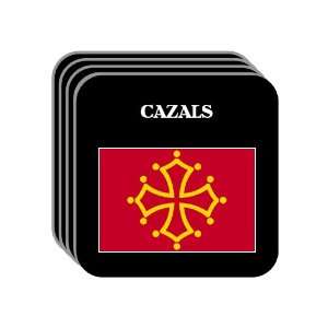  Midi Pyrenees   CAZALS Set of 4 Mini Mousepad Coasters 