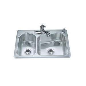  Kohler K 3361 1 NA Staccato 33X22 Lrg/Med Ss Kitchen Sink 