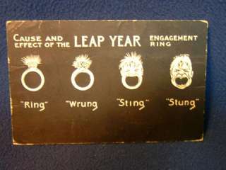 Cause and effect of the Leap Year engagement ring. Postmarked 