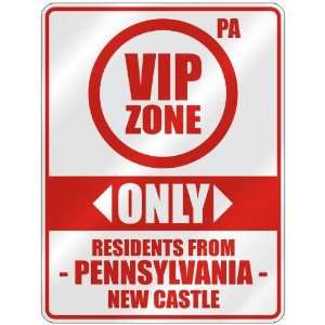   FROM NEW CASTLE  PARKING SIGN USA CITY PENNSYLVANIA