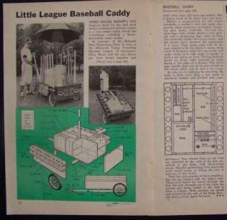 Baseball Softball Caddy Cart Storage HowTo build PLANS  