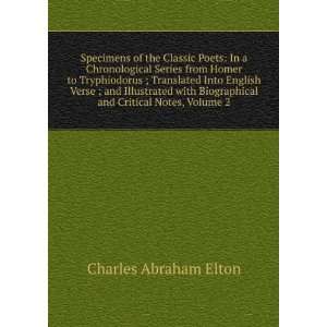   and Critical Notes, Volume 2 Charles Abraham Elton Books