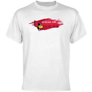   Redbirds White Spread The Red Brushstroke T shirt