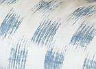 POTTERY BARN Ikat BOLSTER PILLOW COVER 8x30 Blue/Off White NEW