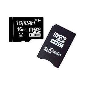  TOPRAM 16GB 16G microSD microSDHC Memory Card Class 6 with 