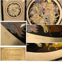 Carousel Guillaume Azoulay Serigraph/Gold Leaf w/COA  