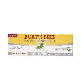 Burts Bees Natural Toothpaste, Whitening without Fluoride, 4 Ounce 