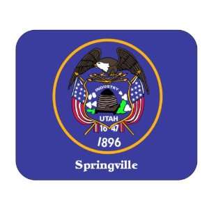  US State Flag   Springville, Utah (UT) Mouse Pad 