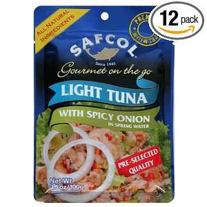  Tuna with Spicy Onion in Spring Water, 3.5 Ounce Pouches (Pack of 12
