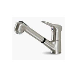 Hamat Allegro Loop Handle Pull Out Kitchen Faucet w Spray Black Finish 