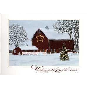 Winter Farm Scene   100 Cards 