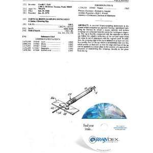  NEW Patent CD for CERVICAL BIOPSY SAMPLING INSTRUMENT 