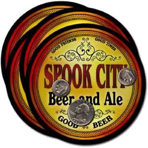  Spook City , CO Beer & Ale Coasters   4pk 