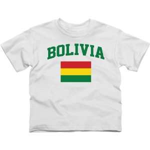  Bolivia Youth Flag T Shirt   White