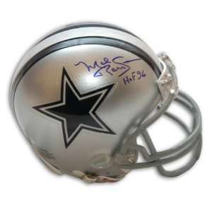 Autographed Mel Renfro Dallas Cowboys Mini Helmet Inscribed Hof 96