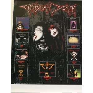  Christian Death Discography Poster 18x24