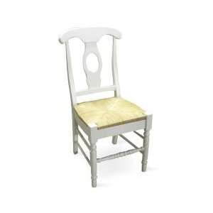 Empire Chair with Rush Seat (Set of 2) in Linen White   C31 1200P 