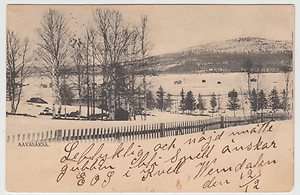 Sweden Aavasaksa 1900s Postcard View With Lemdalen Cancel  