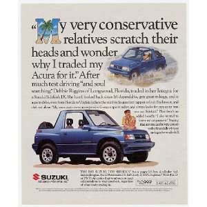    1993 Suzuki Sidekick Debbie Riggins Print Ad (4129)