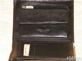 ITALIAN DESIGNER LEATHER FRENCH PURSE WALLET NEW IN BOX  