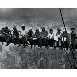   Atop a Skyscraper, c.1932 by Charles C. Ebbets 12x10