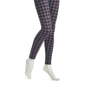  Steel Color Houndstooth Leggings (Large) By HUE 