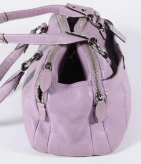 Coach F14685 Penelope Lavender Purple Leather Satchel Handbag Purse 