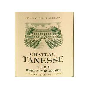  Chateau Tanesse Bordeaux Blanc 2009 750ML Grocery 