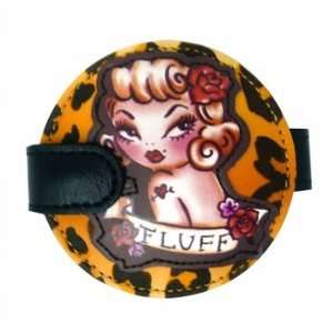  Lady Leopard Snap Mirror   Pinup Compact Beauty