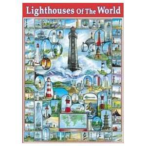  White Mountain Puzzles Lighthouses of the World 1000 Piece 