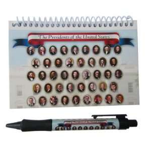  US Presidents Notepad with Pen