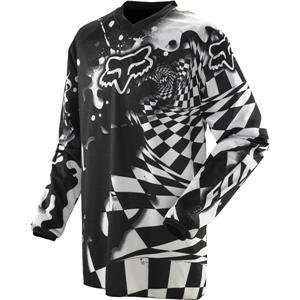  Fox Racing HC Checked Out Jersey   Medium/White/Black 