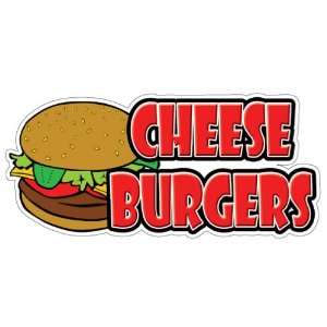  CHEESEBURGERS I Concession Decal trailer cheese burger 