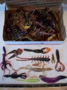 100 ASSORTED CRAYFISH, LIZARD, CENTIPEDE, CREATURE WORMS NEW  