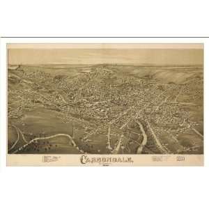  Historic Carbondale, Pennsylvania, c. 1890 (M) Panoramic Map 