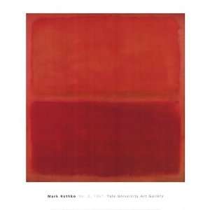 Number 3, 1967 by Mark Rothko 28x32 