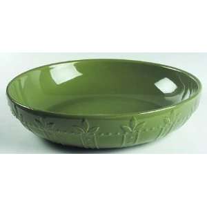   Sorrento Oregano (Green) 12 Pasta Serving Bowl, Fine China Dinnerware