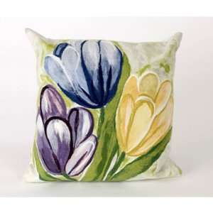    Tulips Rectangle Indoor/Outdoor Pillow in Cool