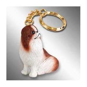  Japanese Chin Red/wt Keychain