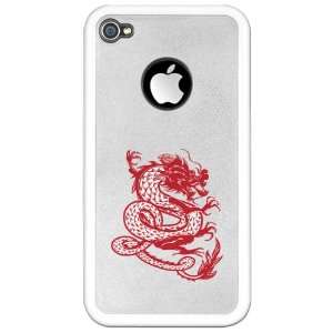   or 4S Clear Case White Chinese Dancing Dragon 