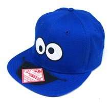 Baseball Cap SESAME STREET NEW Cookie Monster Big Face Blue Snapback 