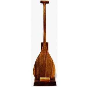  Hawaiian Wood Paddle Paddle with Stand