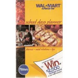  School Days Planner, Meal Solutions, Tips, Pillsbury, Wal 
