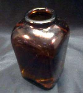 levi garrett snuff bottle original vintage amber jar  