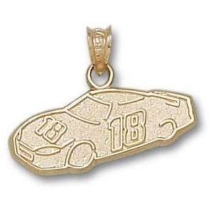 Bobby Labonte #18 Solid 14K Gold Car Pendant  Sports 